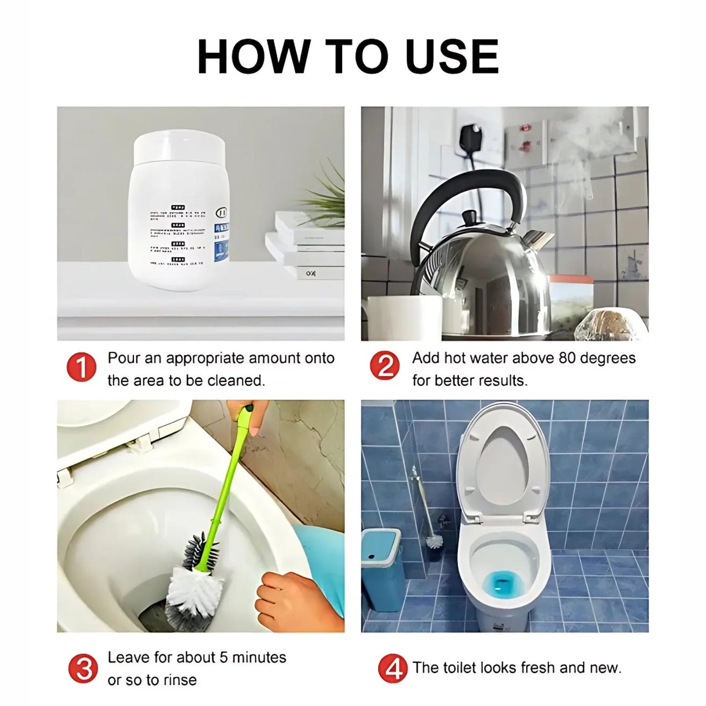 FoamBlast O2 Toilet Cleaning Agent - Pack of 3