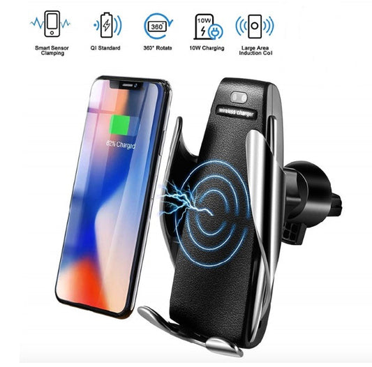 Wireless Car Charger and Mobile Phone Holder