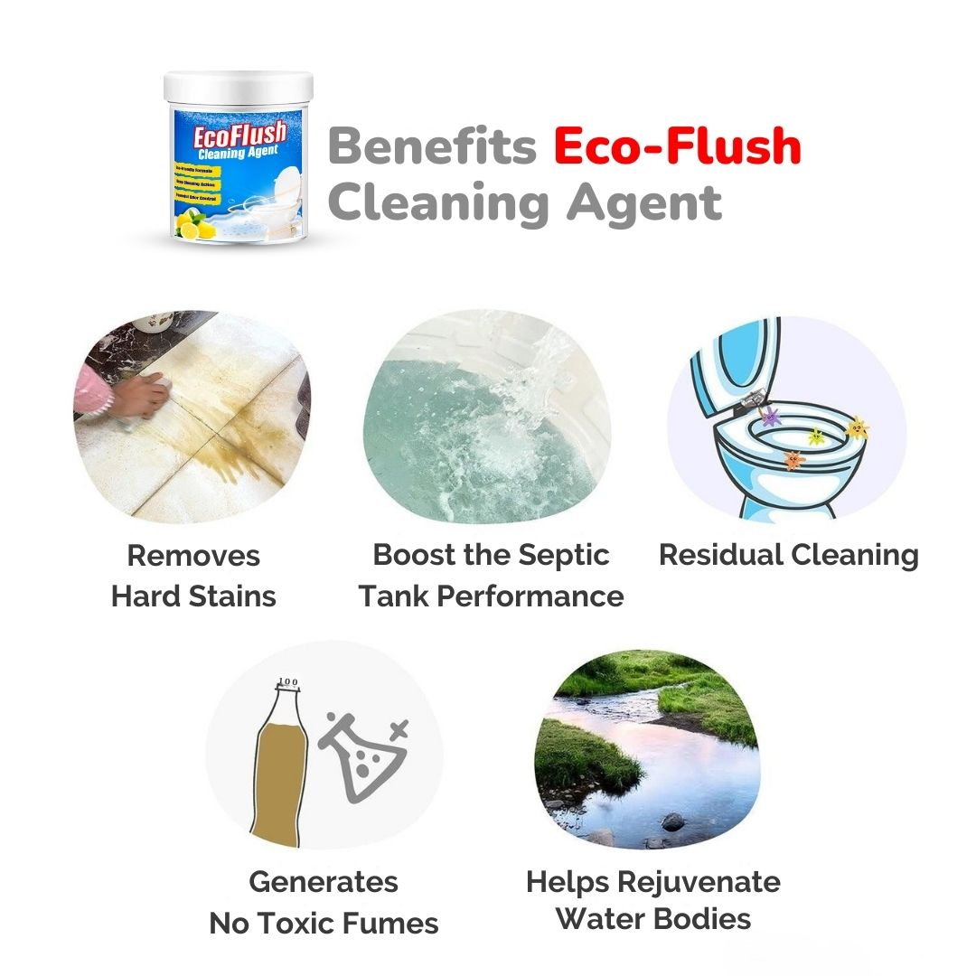 EcoFlush Cleaning Agent - BUY 1 GET 1 FREE