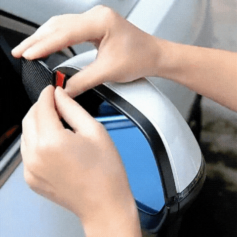 2Pcs Car Rear View Mirror Rain Eyebrow Visor